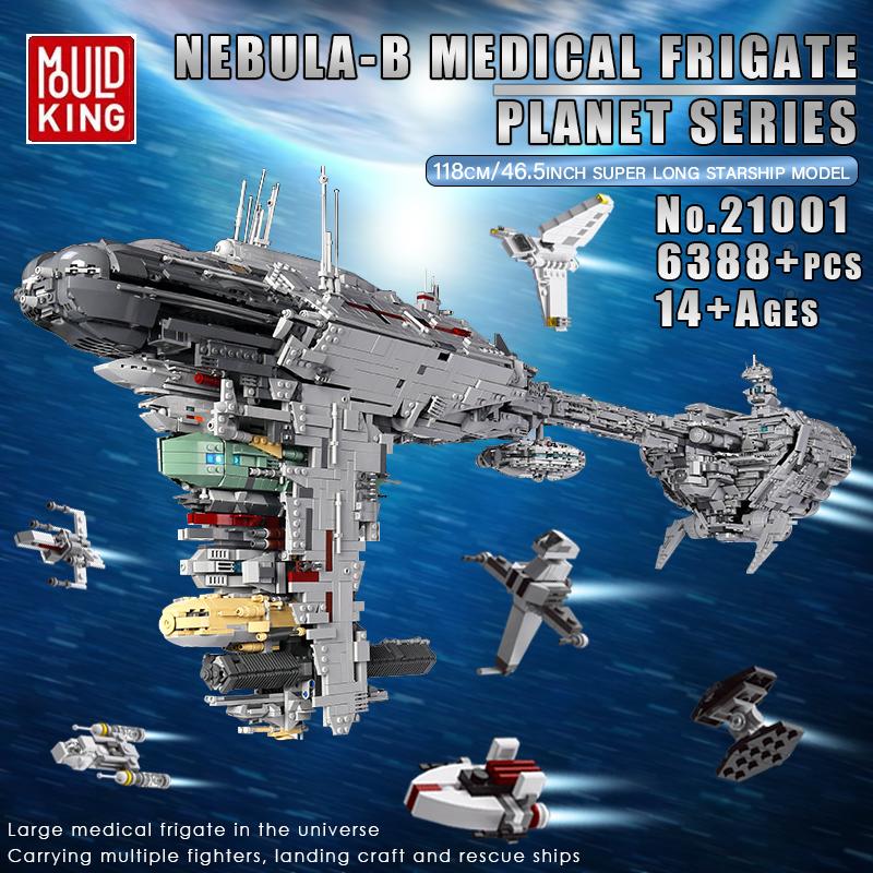 MOLD KING 21001 Строительные блоки Звездный разрушитель MOC-5083 Небулон B Медицинский фрегат модель Кирпичи Игрушки для детей Рождественские подарки
MOLD KING 21001 Строительные блоки Звездный разрушитель MOC-5083 Небулон B Медицинский фрегат модель Кирпичи Игрушки для детей Рождественские подарки