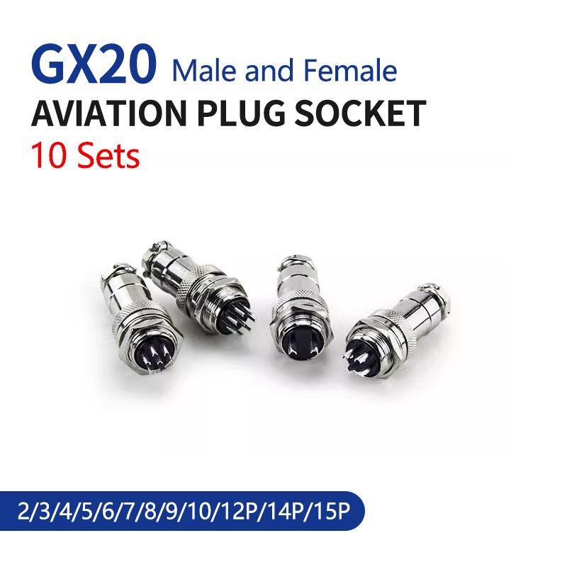 10 комплектів GX20 2 3 4 5 6 7 8 9 10 12 14 15 контактів Чоловічий і жіночий док-станція Авіатор Авіаційна розетка Круглий з єднувальний кабель 10 Set
10 комплектів GX20 2 3 4 5 6 7 8 9 10 12 14 15 контактів Чоловічий і жіночий док-станція Авіатор Авіаційна розетка Круглий з єднувальний кабель 10 Set