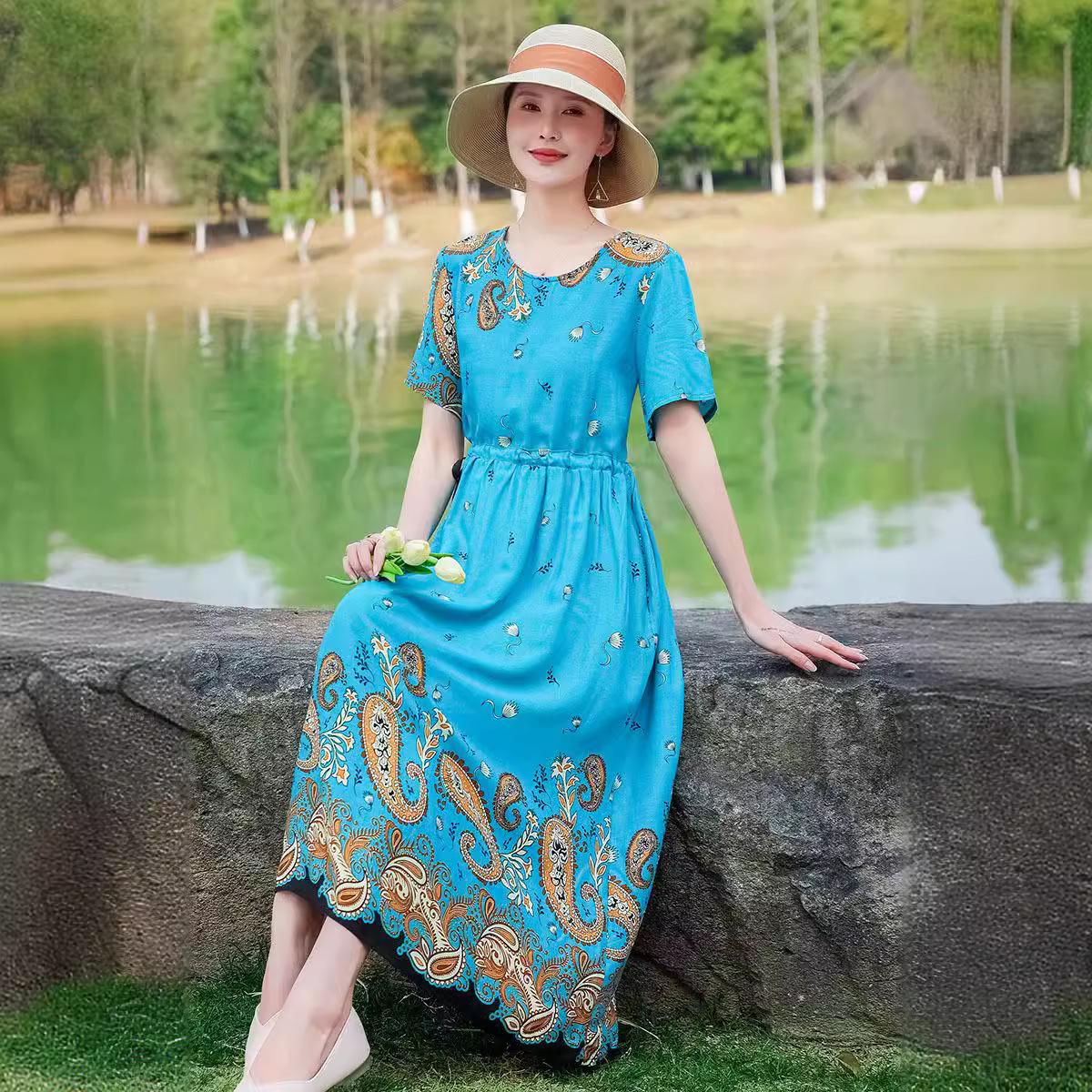 Women s Summer Cotton Silk Beach Cover-Up: Plus Size, Loose, Slimming Vacation Dress 6XL
Women s Summer Cotton Silk Beach Cover-Up: Plus Size, Loose, Slimming Vacation Dress 6XL