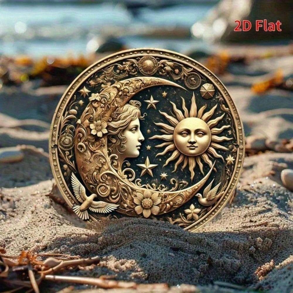 Metal Poster Sun Moon Round Wreath Wall Art Decor Garden Yard Outdoor Hanging
Metal Poster Sun Moon Round Wreath Wall Art Decor Garden Yard Outdoor Hanging