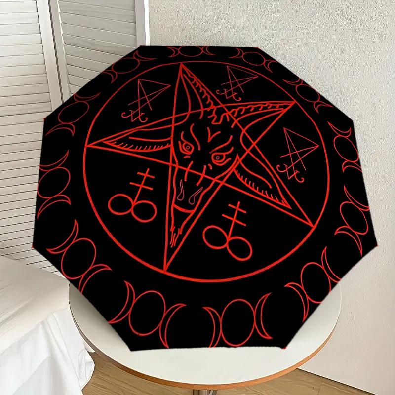 1pc Baphomet Symbol Umbrella with Plastic Handle,Suitable for All Seasons Home Travel Outdoor UmbrellaDD1285
1pc Baphomet Symbol Umbrella with Plastic Handle,Suitable for All Seasons Home Travel Outdoor UmbrellaDD1285