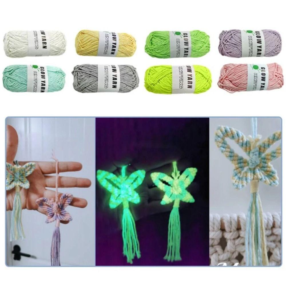 50g/roll Thread Luminous Chunky Yarn Glow In The Dark Knitted Yarn Skin-friendy Glowing Yarn Sewing білий
50g/roll Thread Luminous Chunky Yarn Glow In The Dark Knitted Yarn Skin-friendy Glowing Yarn Sewing білий