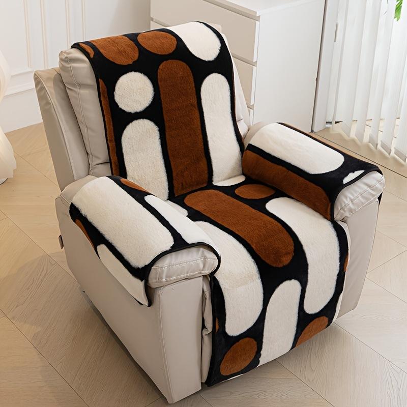 Plush Velvet Fur Recliner Seat Sofa Cover Armchair Non-slip Cushion Pad Printed Geometric Color Matching Single Seater Slipcover 1 Seater (55x190cm)
Plush Velvet Fur Recliner Seat Sofa Cover Armchair Non-slip Cushion Pad Printed Geometric Color Matching Single Seater Slipcover 1 Seater (55x190cm)