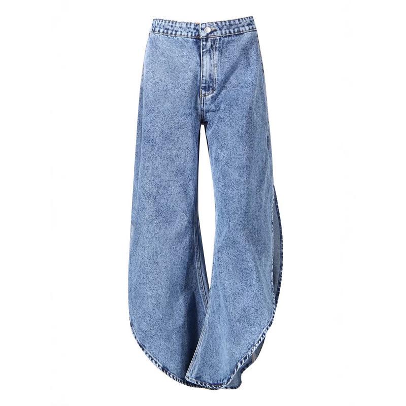Lotus Leaf Frill Sleeveless Top & Split Balloon Jeans Two-Piece Set for Women Large
Lotus Leaf Frill Sleeveless Top & Split Balloon Jeans Two-Piece Set for Women Large