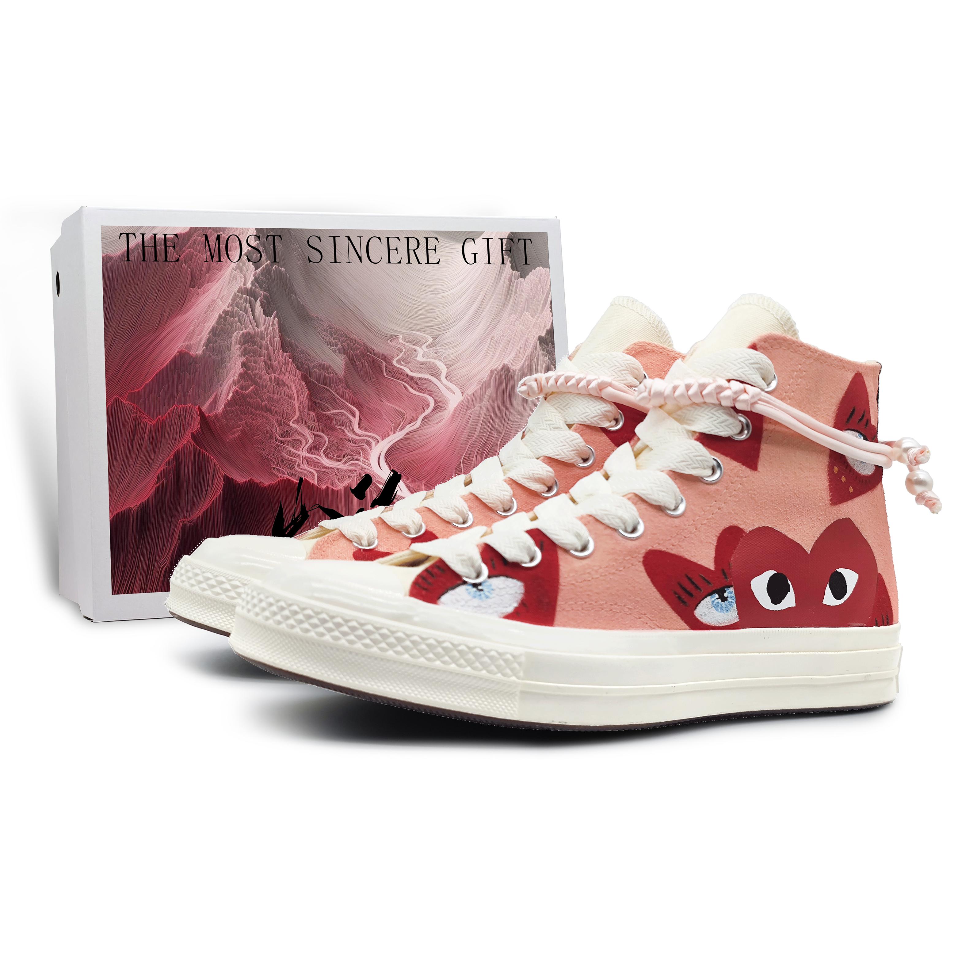 Converse x CDG Play Chuck Taylor All Star 1970s High top Canvas Shoes Unisex Pink 150205C(Team142-BOX) 42.5
Converse x CDG Play Chuck Taylor All Star 1970s High top Canvas Shoes Unisex Pink 150205C(Team142-BOX) 42.5
