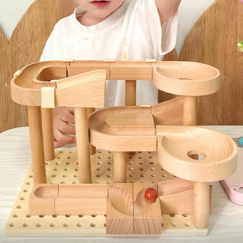 Kids Wooden Marble Run Set: Educational Block Toy for Boys, Assembled Track for Intelligent Play
Kids Wooden Marble Run Set: Educational Block Toy for Boys, Assembled Track for Intelligent Play