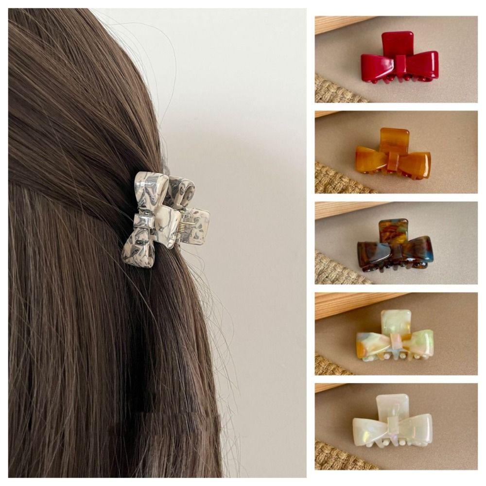 Korean Style Bow Hair Claw Ponytail Holder Bowknot Hair Clip Sweet Acetate Claw Clip Girls білий/сірий
Korean Style Bow Hair Claw Ponytail Holder Bowknot Hair Clip Sweet Acetate Claw Clip Girls білий/сірий