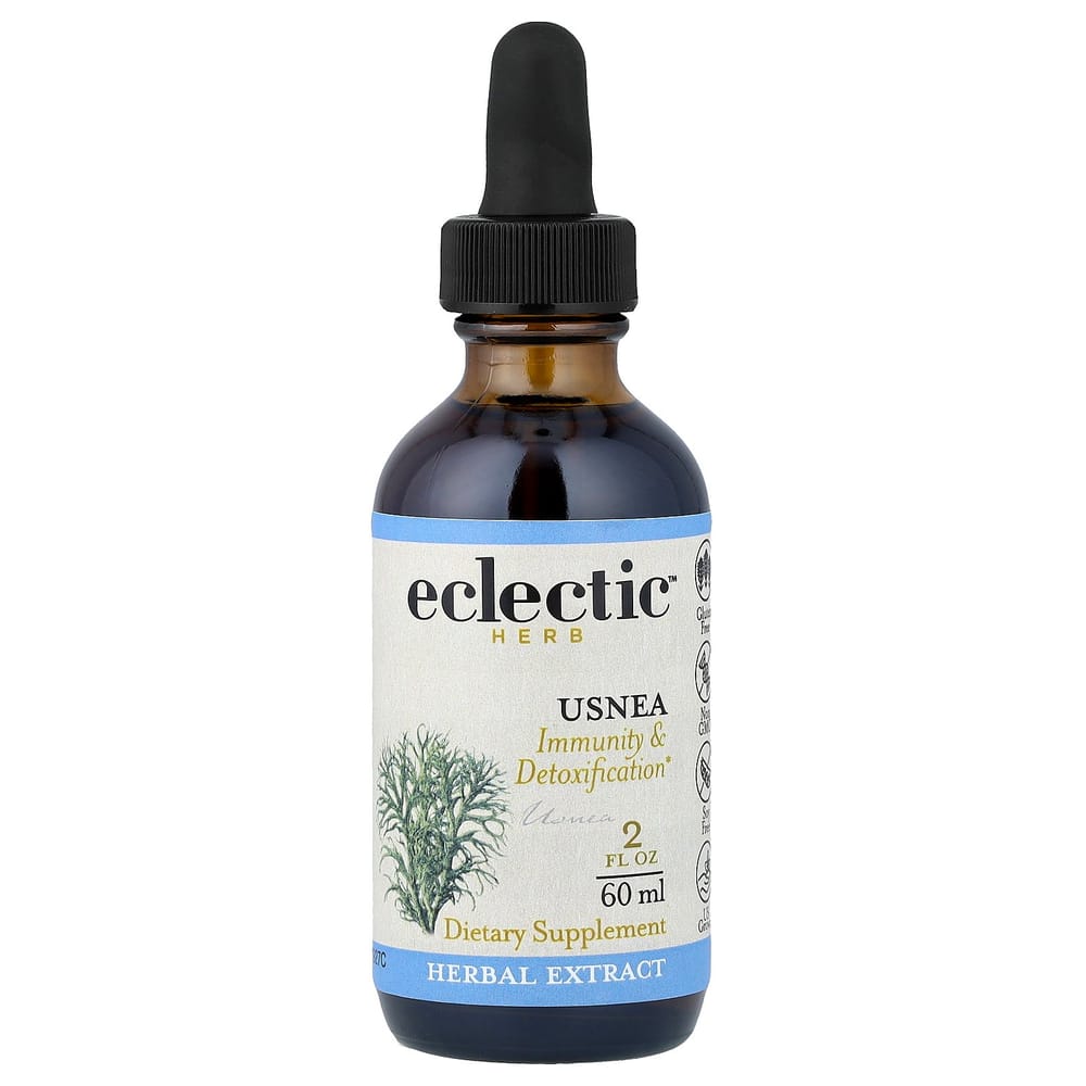 Eclectic Institute Usnea Extract, 60ml (2 fl oz)
Eclectic Institute Usnea Extract, 60ml (2 fl oz)