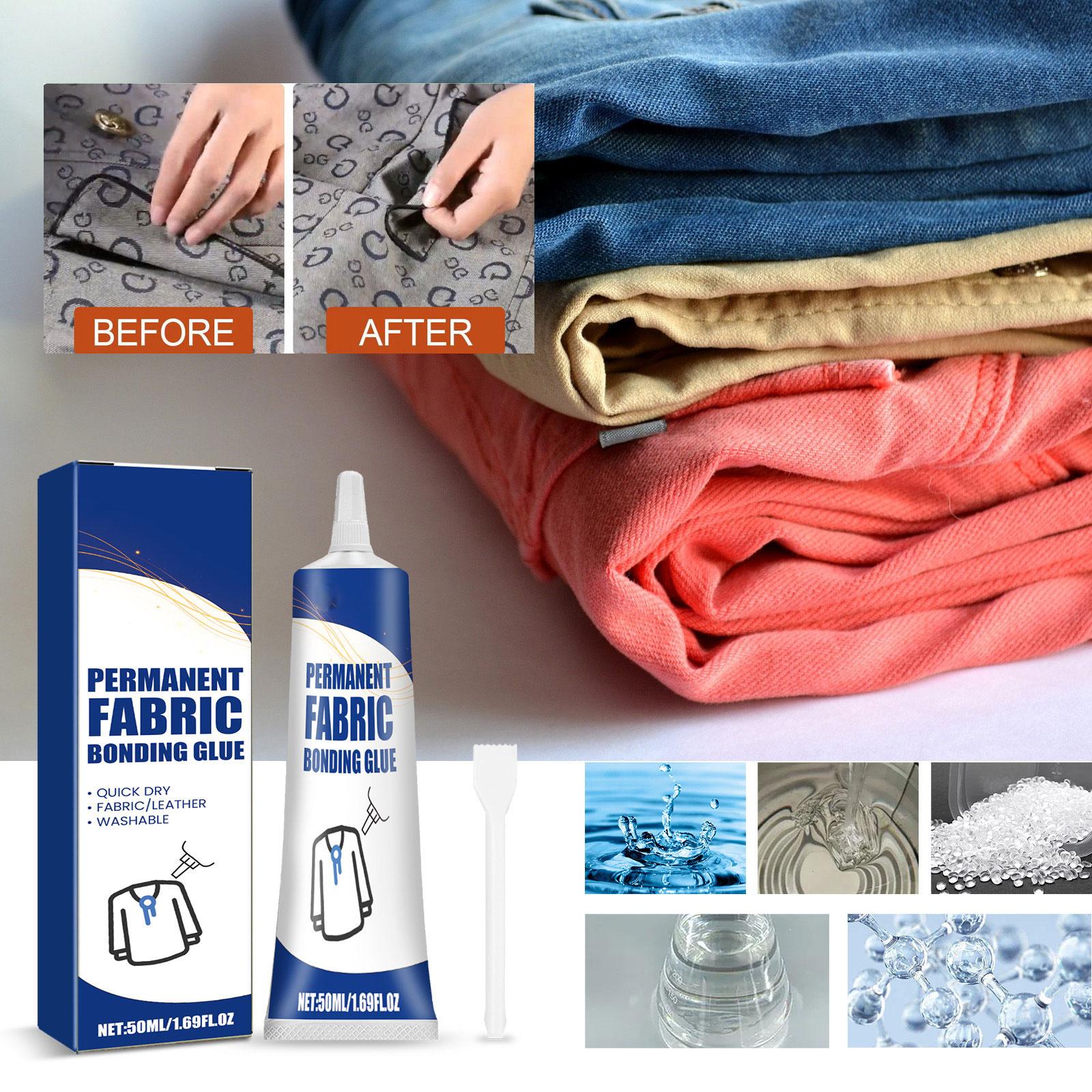 50ml Multifunctional Fabric Glue Washable Fabric Adhesive Waterproof Permanent Fabric Bonding Glue for Clothing Repairs A1
50ml Multifunctional Fabric Glue Washable Fabric Adhesive Waterproof Permanent Fabric Bonding Glue for Clothing Repairs A1