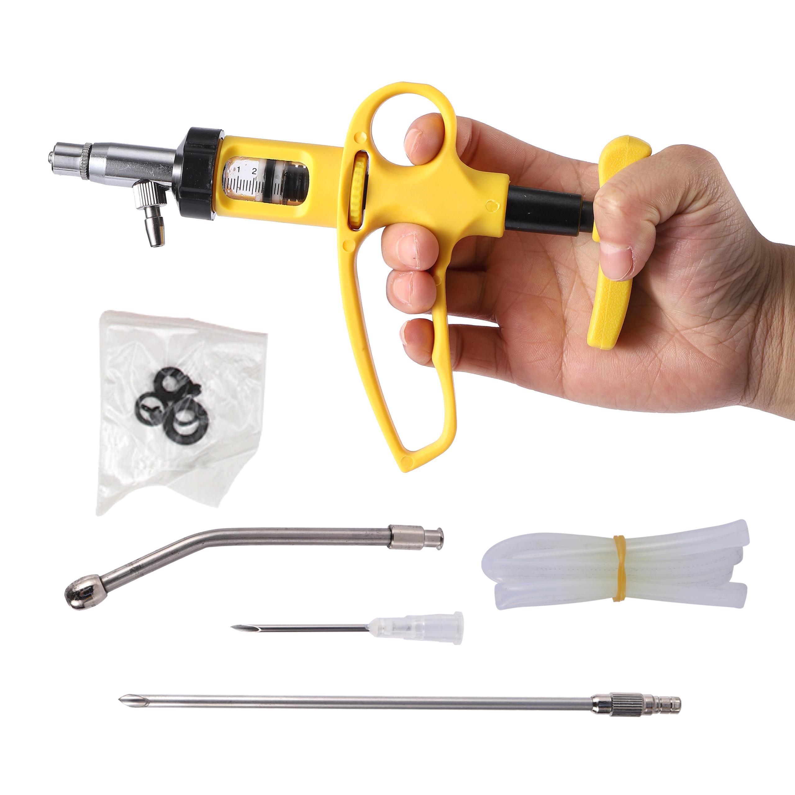 5ml/10ml Veterinary Drench Gun Animal Continuous Syringe Injector Infusion Device Pig Cattle Sheep Chicken Vaccine Injection 1Pc 5ml
5ml/10ml Veterinary Drench Gun Animal Continuous Syringe Injector Infusion Device Pig Cattle Sheep Chicken Vaccine Injection 1Pc 5ml
