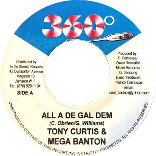 7inch Record TONY CURTIS & MEGA BANTON / NINJA K - All A De Gal Dem / Floss NONE 360° 2003 Jamaica Reggae, Ska & Dub Used
7inch Record TONY CURTIS & MEGA BANTON / NINJA K - All A De Gal Dem / Floss NONE 360° 2003 Jamaica Reggae, Ska & Dub Used