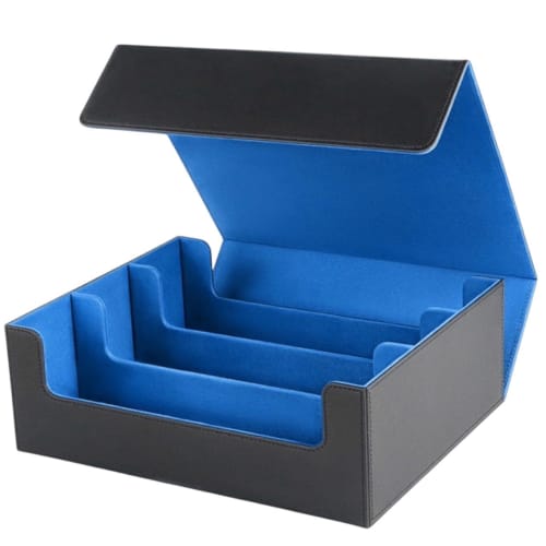 Sanmon Shop Magnetic Card Storage Box with Dividers and Card Stoppers for 1050/1800/2400 Cards, Pokmon, MGT, Yu-Gi-Oh!, and Other Card Games (Blue)
Sanmon Shop Magnetic Card Storage Box with Dividers and Card Stoppers for 1050/1800/2400 Cards, Pokmon, MGT, Yu-Gi-Oh!, and Other Card Games (Blue)