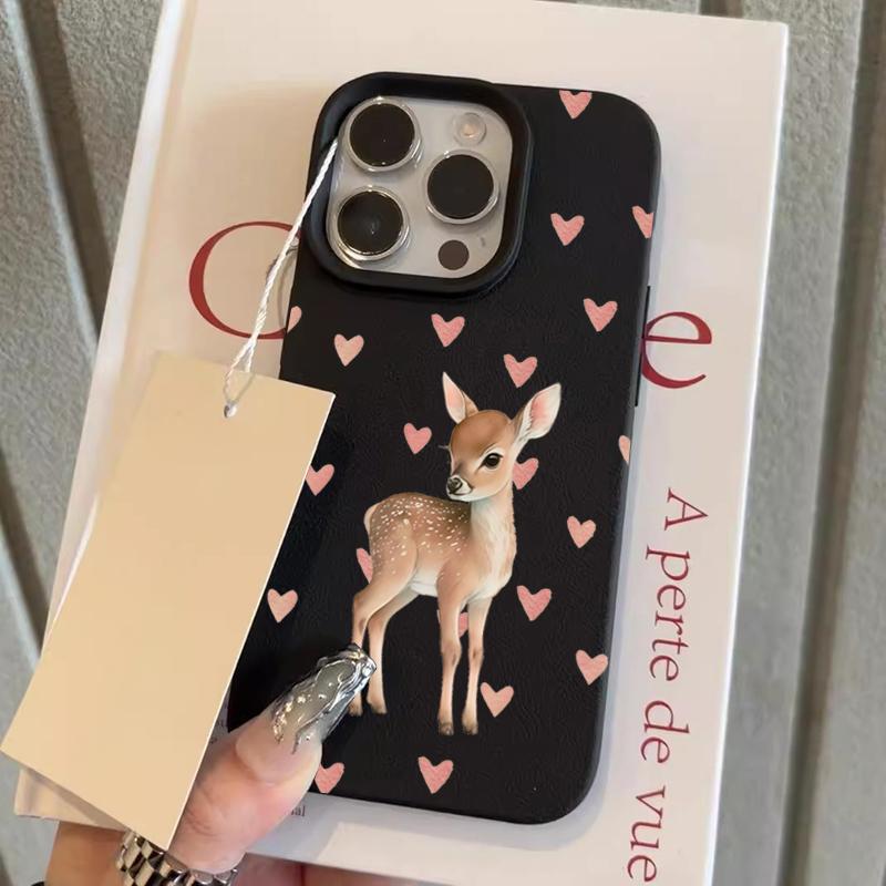 Cute Heart-Shaped Little Deer Phone Case For IPhone 17 17Air 16 15 14 Plus 13 12 11 Pro Max Shockproof Candy Bumpper Cover Case iphone 15 Pro
Cute Heart-Shaped Little Deer Phone Case For IPhone 17 17Air 16 15 14 Plus 13 12 11 Pro Max Shockproof Candy Bumpper Cover Case iphone 15 Pro