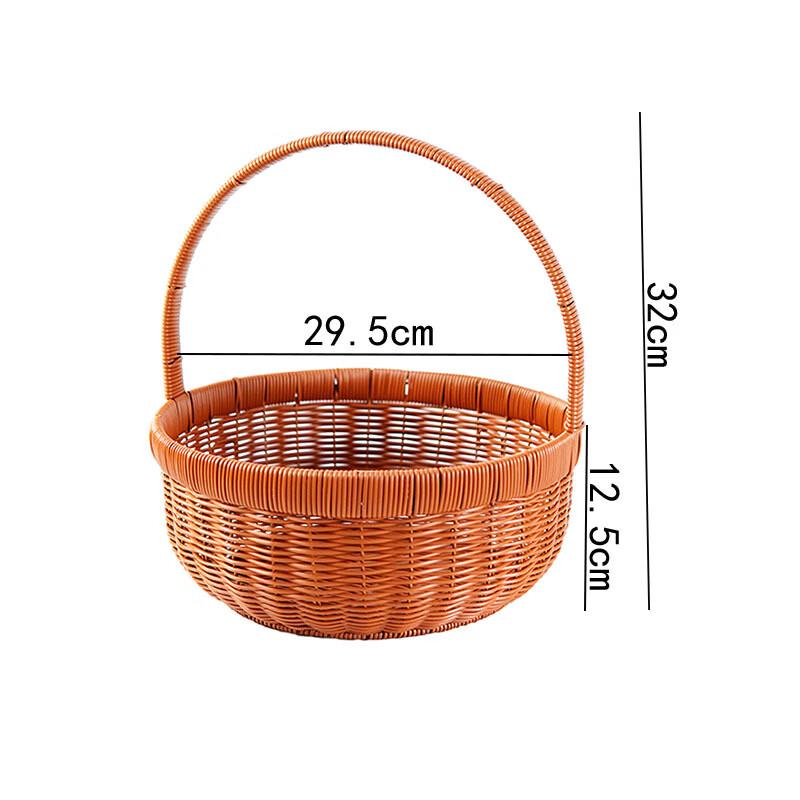 Imitation Rattan Handheld Shopping & Picnic Basket
Imitation Rattan Handheld Shopping & Picnic Basket