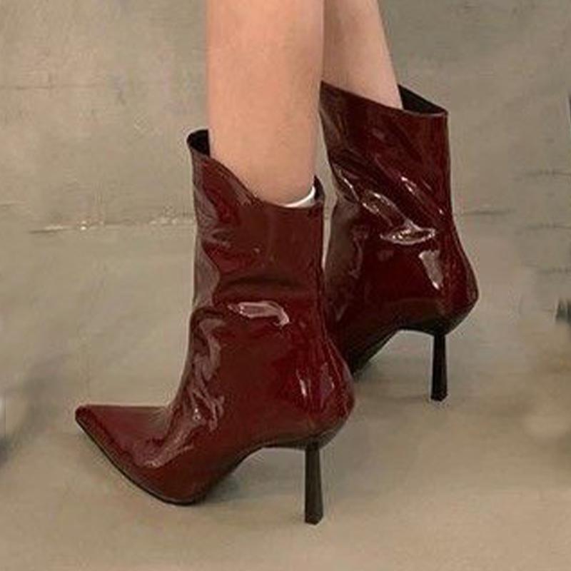 Модные женские ботильоны на высоком каблуке с острым носком, модная обувь, сексуальные роскошные женские туфли-лодочки 2025 зима, дизайнерские элегантные платья, женские ботинки 35
Модные женские ботильоны на высоком каблуке с острым носком, модная обувь, сексуальные роскошные женские туфли-лодочки 2025 зима, дизайнерские элегантные платья, женские ботинки 35
