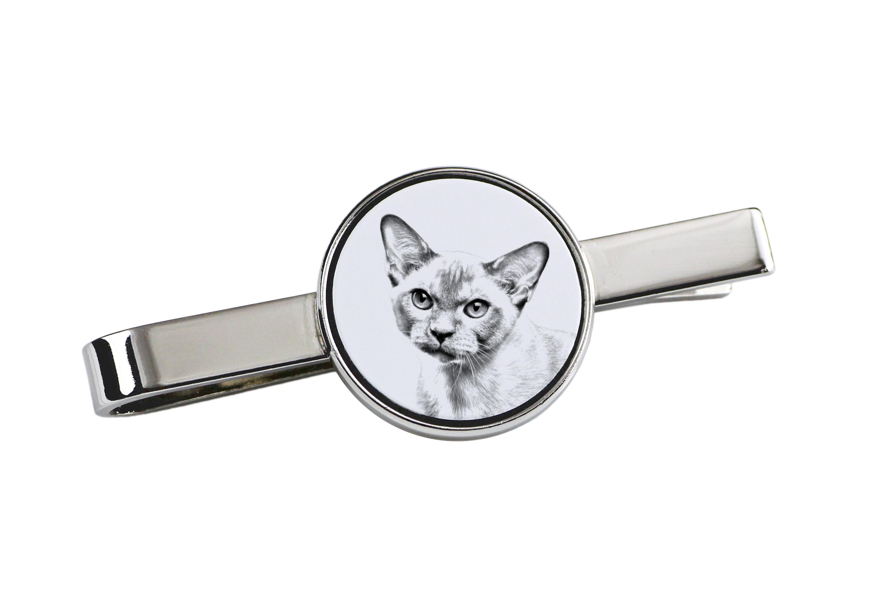 Burmese cat - cat tie clip, personalized tie clip, unique gift for men from Art-Dog brand срібний
Burmese cat - cat tie clip, personalized tie clip, unique gift for men from Art-Dog brand срібний