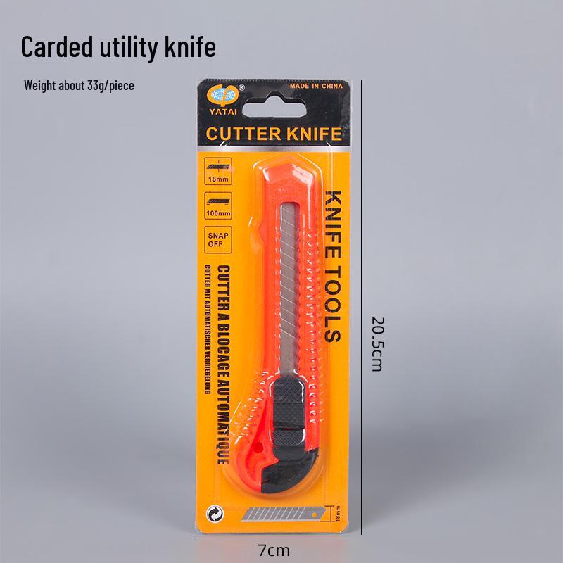 Большой 18-мм канцелярский нож из нержавеющей стали для офиса и резки бумаги
Большой 18-мм канцелярский нож из нержавеющей стали для офиса и резки бумаги