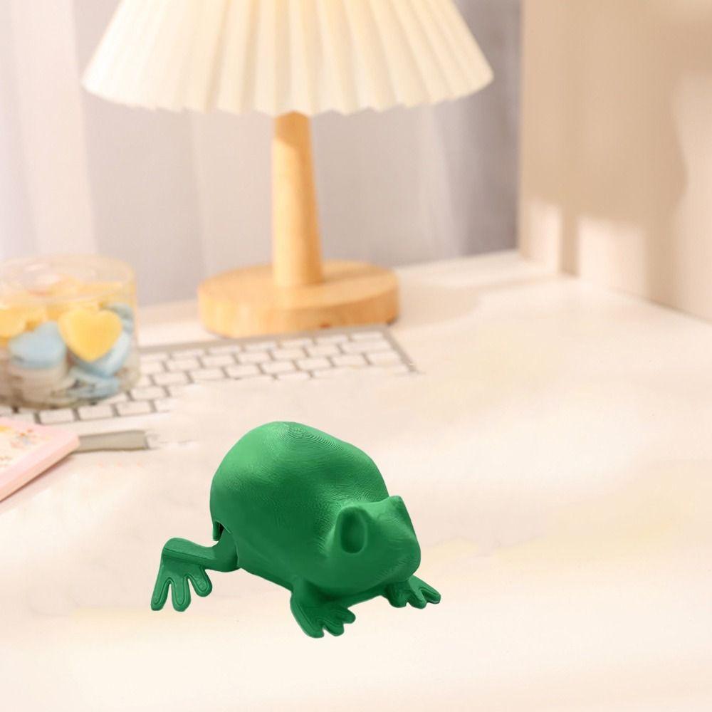 Movable Jumping Frog Desk Toys Realistic Mini Frog Figurine 3D Printed Frog Model Desktop Decor темно-зелений колір
Movable Jumping Frog Desk Toys Realistic Mini Frog Figurine 3D Printed Frog Model Desktop Decor темно-зелений колір