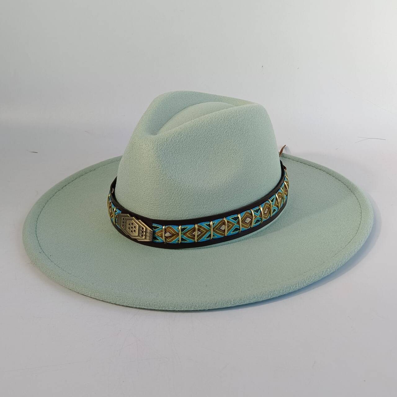 Felt Hat with Vintage Leather Belt, Fashionable European and American Jazz, Classic Church Style, Wide Brim, 9.5cm M56-58CM
Felt Hat with Vintage Leather Belt, Fashionable European and American Jazz, Classic Church Style, Wide Brim, 9.5cm M56-58CM