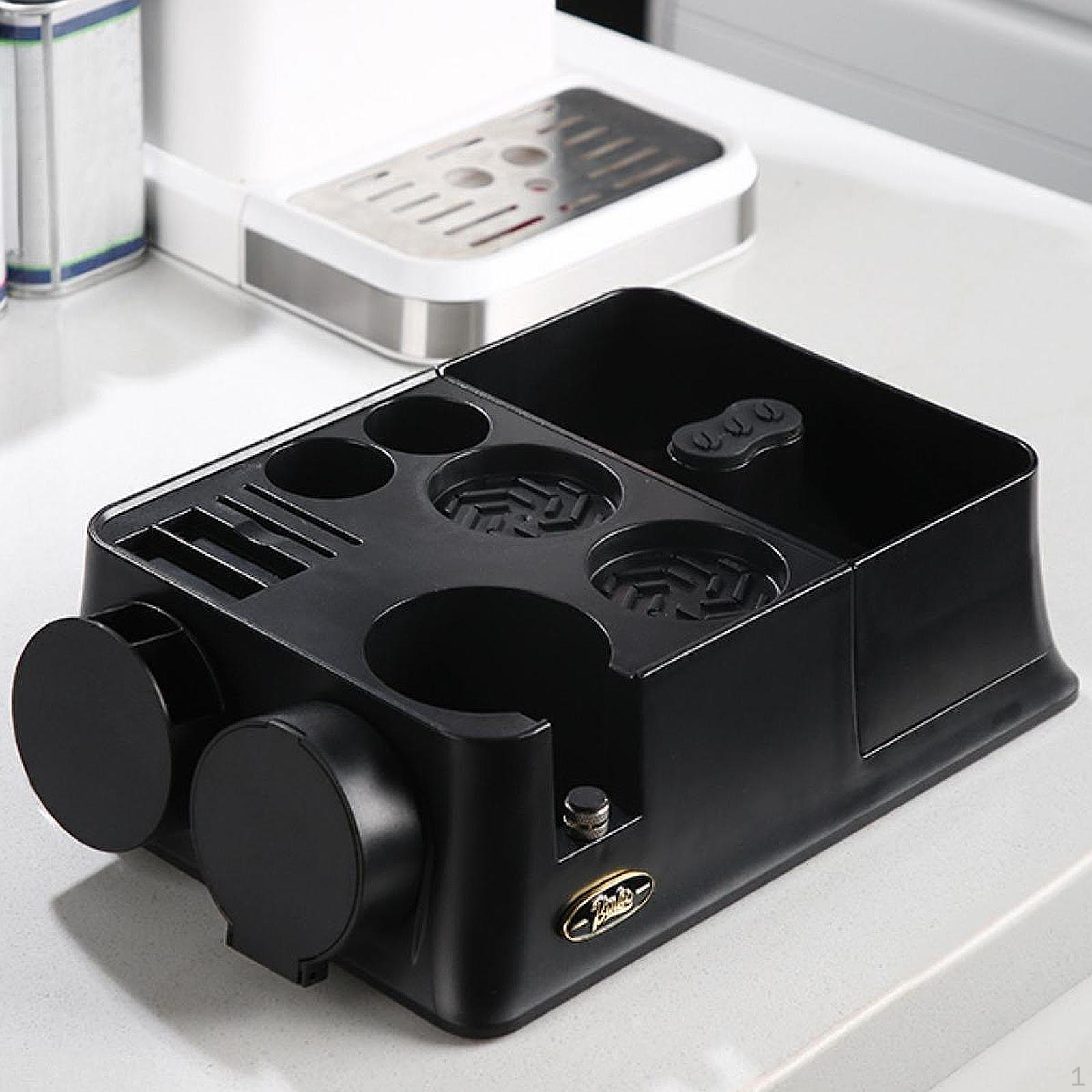 Станция для темперирования кофе с держателем портафильтра для хранения 51 53 58 мм чёрный