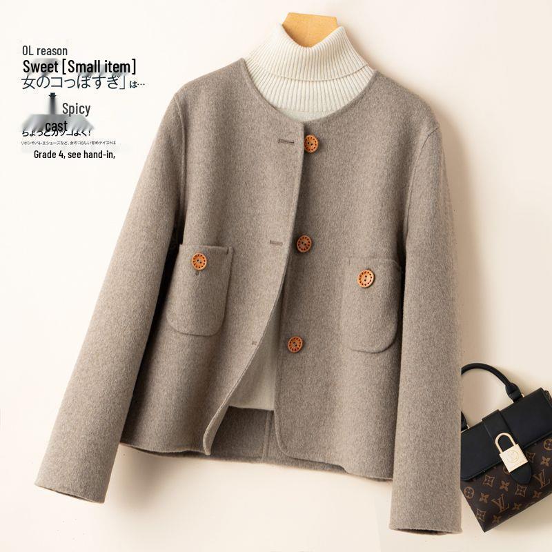 2025 Hepburn-Style Double-Faced Wool Coat for Women - Retro Gray Autumn Jacket Extra Large
2025 Hepburn-Style Double-Faced Wool Coat for Women - Retro Gray Autumn Jacket Extra Large