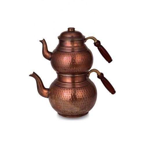 Turna Медный классический чайник 1800мл-3000мл № 3 Из тонкого оксида ручной ковки Turna1955-3