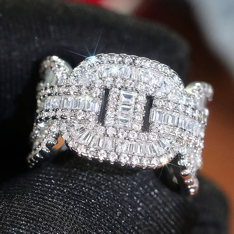 Huitan Gorgeous Women Ring Full Brilliant Cubic Zirconia Stylish Party Accessories Copper Color Noble Wedding Engagement Zircon 6
Huitan Gorgeous Women Ring Full Brilliant Cubic Zirconia Stylish Party Accessories Copper Color Noble Wedding Engagement Zircon 6