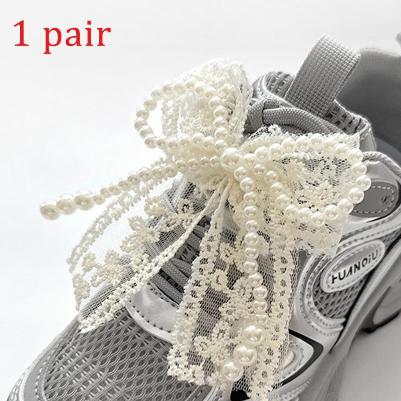 2pcs Pearl Lace Bow Shoe Charms White & Black Bow Shoe Decoration Women Sneakers Removable DIY Shoe Accessories Fashion Gift
2pcs Pearl Lace Bow Shoe Charms White & Black Bow Shoe Decoration Women Sneakers Removable DIY Shoe Accessories Fashion Gift