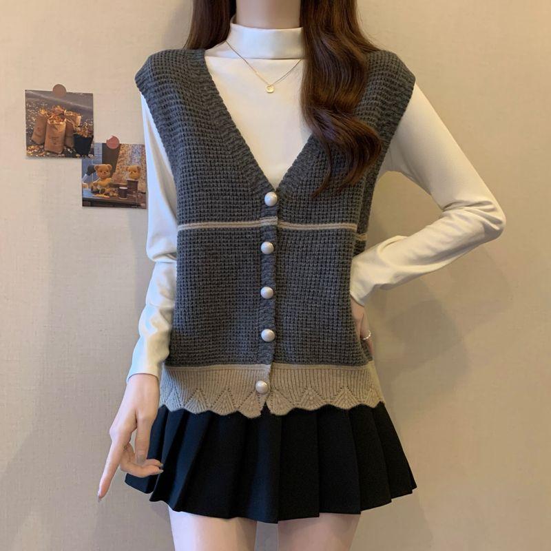 Женский вязаный жилет, жилет, корейский стиль, свободный, V-образный вырез, верхняя одежда, свитер, жилет для весны, осени, зимы 2XL серый
Женский вязаный жилет, жилет, корейский стиль, свободный, V-образный вырез, верхняя одежда, свитер, жилет для весны, осени, зимы 2XL серый