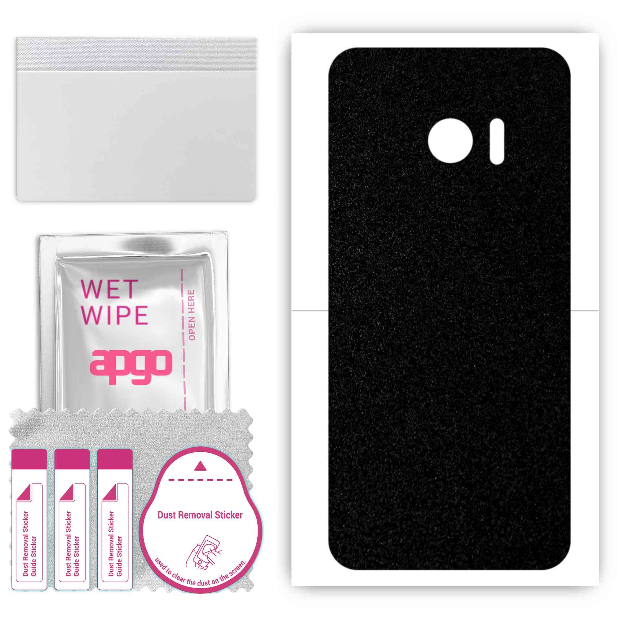 apgo Protective Skin Sticker for the back compatible with HTC 10, Wrap Film, Foil, Vinyl - Pattern Matte Black
apgo Protective Skin Sticker for the back compatible with HTC 10, Wrap Film, Foil, Vinyl - Pattern Matte Black