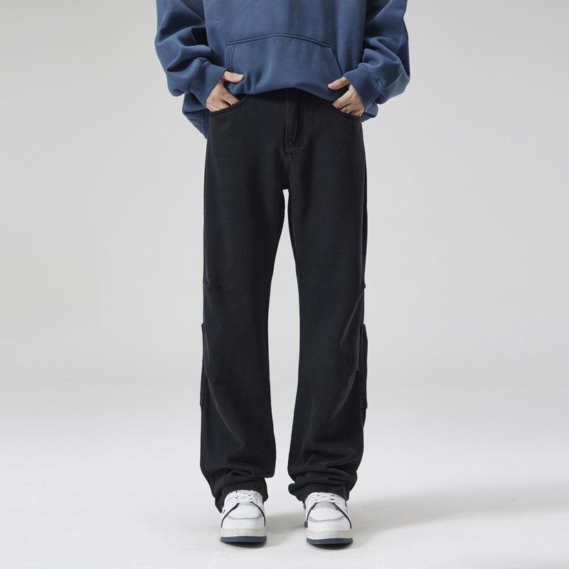 Весна и Лето Уличный Тренд Рабочая Одежда Драпированные Джинсы Американские Свободные Прямые Брюки Мужской Стиль 38 чёрный
Весна и Лето Уличный Тренд Рабочая Одежда Драпированные Джинсы Американские Свободные Прямые Брюки Мужской Стиль 38 чёрный