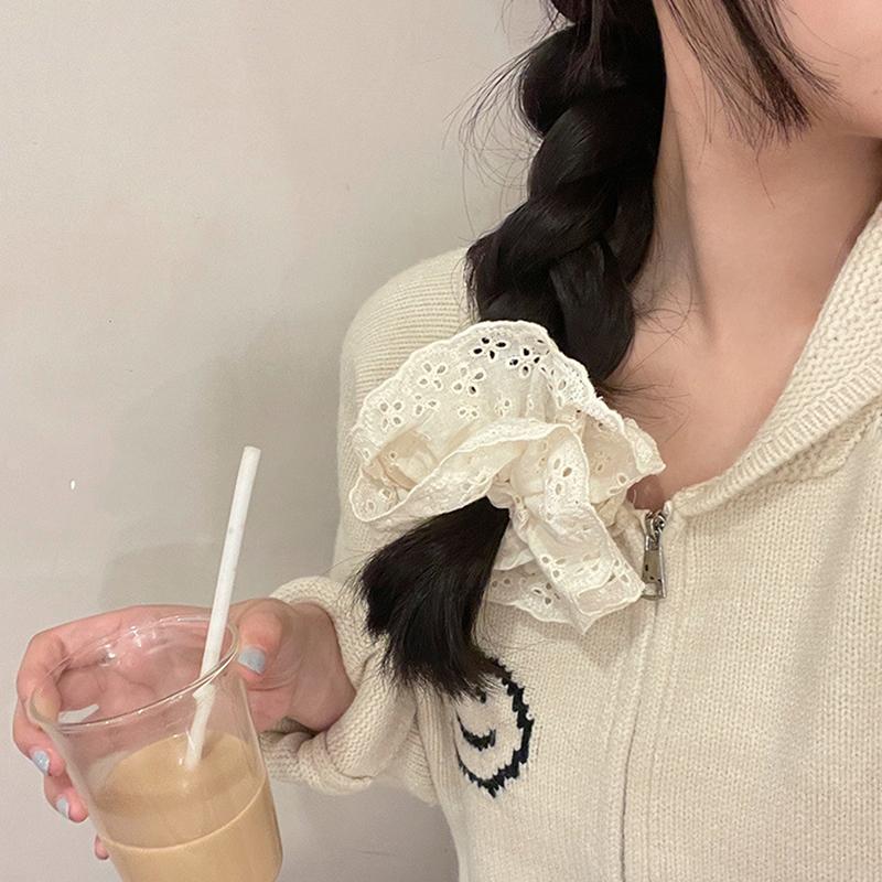 1Pc Oversized Cotton Lace French Hair Bands Hair Scrunchie For Women Elastic Ponytail Double Layer Women S Hair Accessories білий
1Pc Oversized Cotton Lace French Hair Bands Hair Scrunchie For Women Elastic Ponytail Double Layer Women S Hair Accessories білий