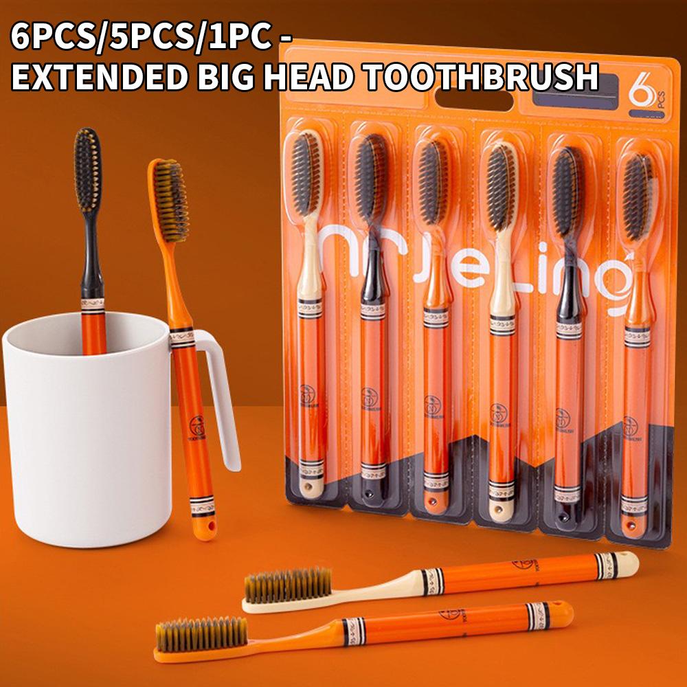 6PCS/5PCS/1PC - Long head, short head soft bristled toothbrush with fine bristles, efficient for cleaning teeth
6PCS/5PCS/1PC - Long head, short head soft bristled toothbrush with fine bristles, efficient for cleaning teeth