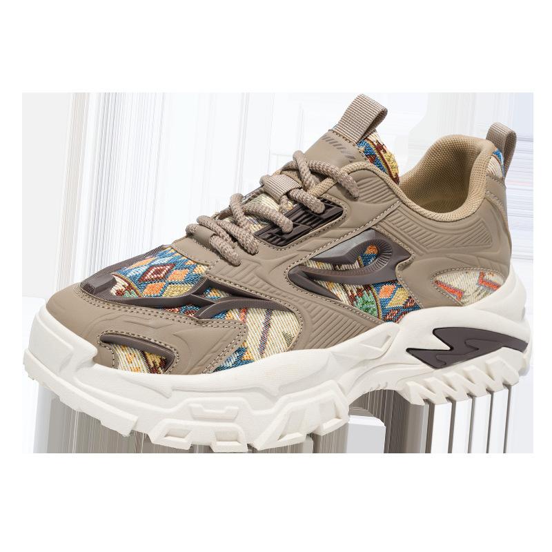 Men Vulcanized Shoes Autumn New Trend Comfortable Wear-resistant Platform Sneakers Height Increase Lace Up Non Slip Casual Shoes 39 хаки
Men Vulcanized Shoes Autumn New Trend Comfortable Wear-resistant Platform Sneakers Height Increase Lace Up Non Slip Casual Shoes 39 хаки