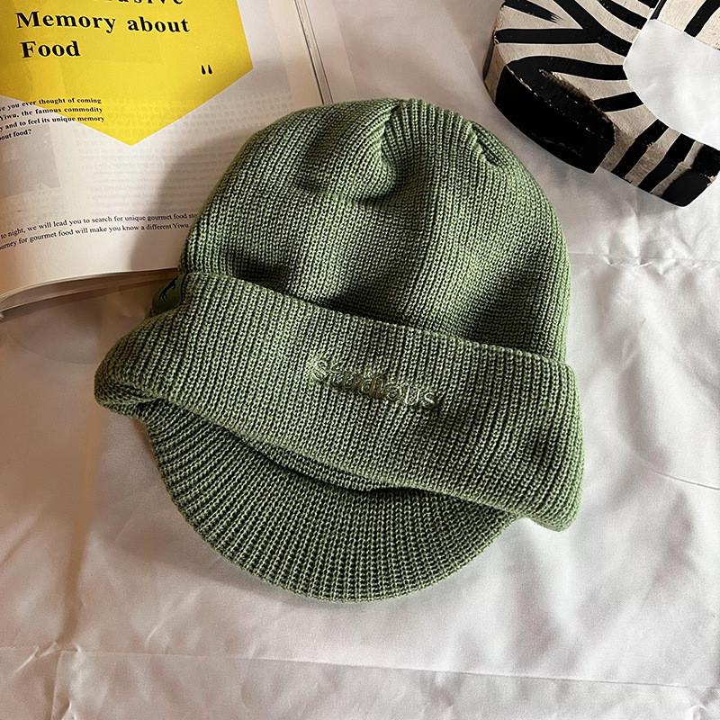 Unisex Wool Knitted Hat For Autumn Winter Acrylic Warmth Short Brim Casual Style зелений
Unisex Wool Knitted Hat For Autumn Winter Acrylic Warmth Short Brim Casual Style зелений