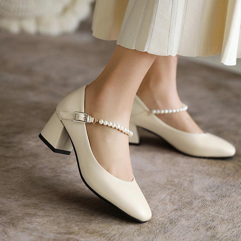 Square Head Thick Heels Black Work Shoes with Mid-heel Matching Single Shoes Women s Fashion Shoes 34
Square Head Thick Heels Black Work Shoes with Mid-heel Matching Single Shoes Women s Fashion Shoes 34