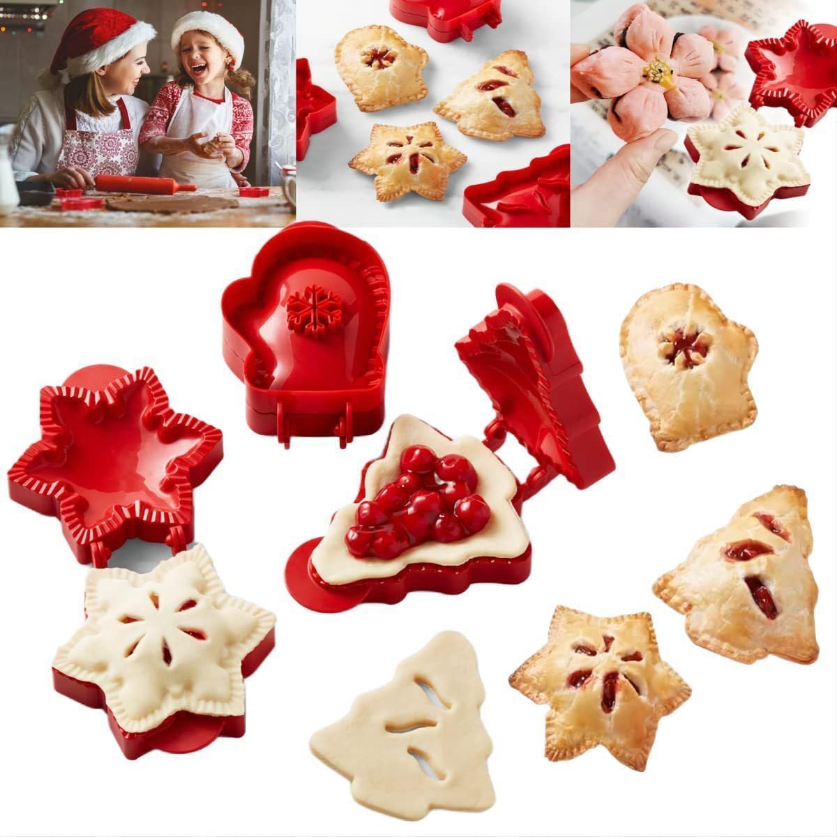 3Pcs/Set Christmas Tree Snowflake Mitten Shape Plastic Cookie Mold Kitchen Baking Tool (BPA Free,No FDA) Type A
3Pcs/Set Christmas Tree Snowflake Mitten Shape Plastic Cookie Mold Kitchen Baking Tool (BPA Free,No FDA) Type A