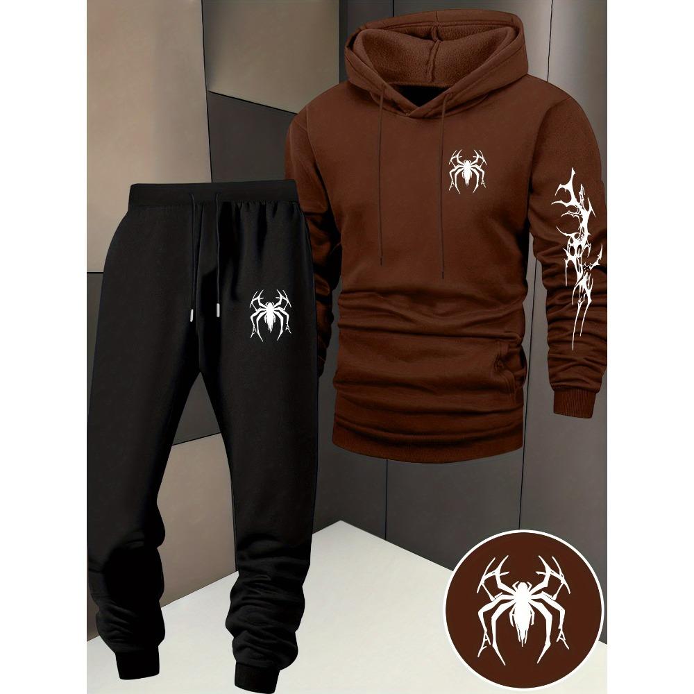 Spider Pattern, Men s Long Sleeved Hooded Sweatshirt Two Piece Set, Casual Sweatshirt, Essential for Minimalist Street Fashion Leaders XL
Spider Pattern, Men s Long Sleeved Hooded Sweatshirt Two Piece Set, Casual Sweatshirt, Essential for Minimalist Street Fashion Leaders XL