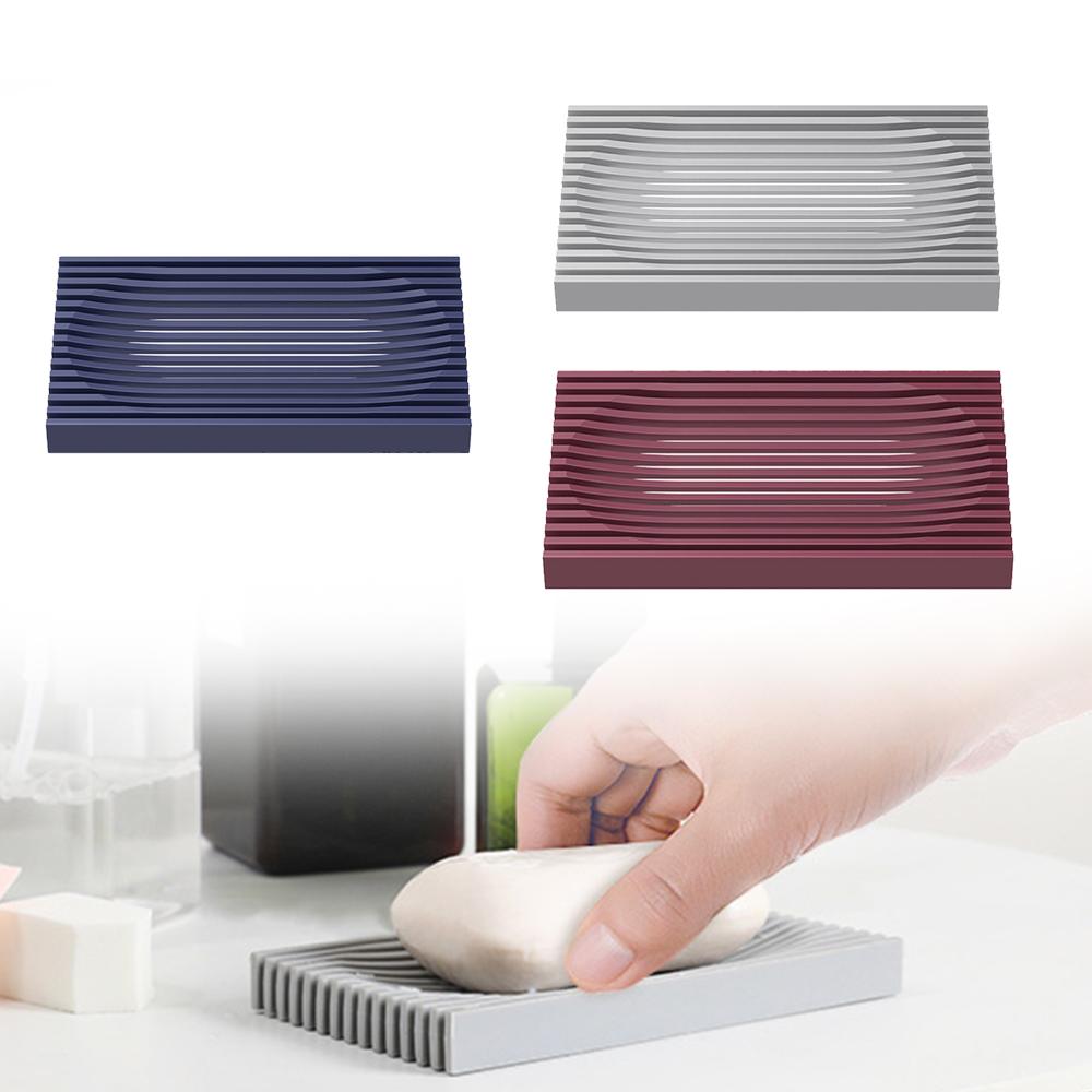 Easy Clean for Bathroom Soap Dish Silicone Soap Holder Self Draining Shower Double-Sided Design сірий
Easy Clean for Bathroom Soap Dish Silicone Soap Holder Self Draining Shower Double-Sided Design сірий