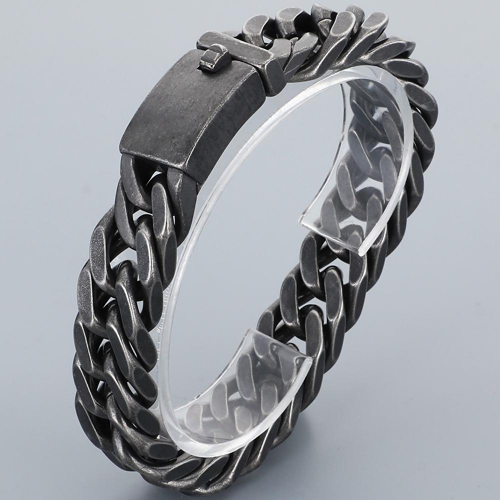 12/15MM Width Cuban Link Chain Bracelet For Man Waterproof Black/Gold Color Stainless Steel Bracelets Valentines Birthday Gifts 21.5CM 8.46 12MM Width матовий чорний колір
12/15MM Width Cuban Link Chain Bracelet For Man Waterproof Black/Gold Color Stainless Steel Bracelets Valentines Birthday Gifts 21.5CM 8.46 12MM Width матовий чорний колір