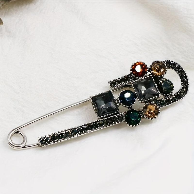 Large Vintage-Inspired Safety Pin Brooch - Elegant Corsage Accessory For Cardigans, Shawls, Clothing, Bags, And Hats
Large Vintage-Inspired Safety Pin Brooch - Elegant Corsage Accessory For Cardigans, Shawls, Clothing, Bags, And Hats