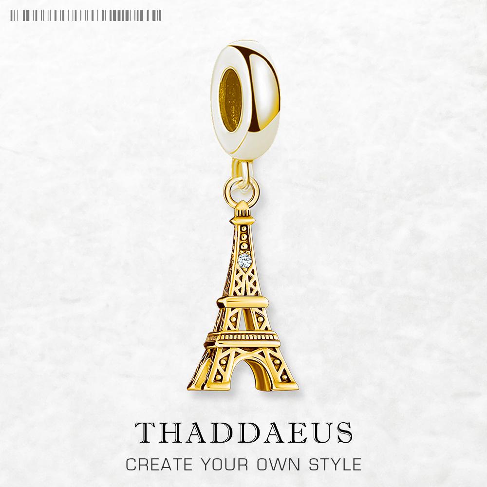Fashion Gold Plated Charm Pendant Eiffel Tower 925 Silver Fine Jewelry Classic Gift For Women Men
Fashion Gold Plated Charm Pendant Eiffel Tower 925 Silver Fine Jewelry Classic Gift For Women Men