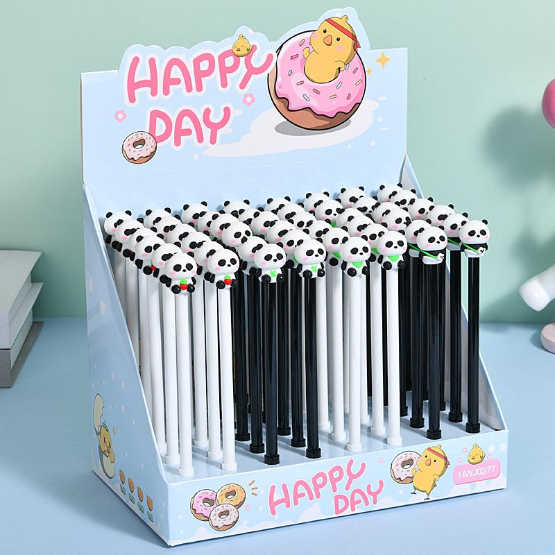 48Pcs Strawberry Panda Pen Cartoon Student Neutral Pen for Office Work, Brushing Questions, Signing Writing, Diaries, Notes, Student Classroom Prizes, Random style 48Pcs
48Pcs Strawberry Panda Pen Cartoon Student Neutral Pen for Office Work, Brushing Questions, Signing Writing, Diaries, Notes, Student Classroom Prizes, Random style 48Pcs