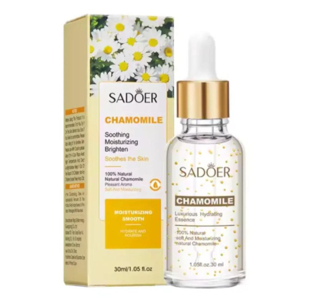 Soothing natural serum for facial skin elasticity with chamomile extract 100% SADOER CHAMOMILE SOOTHING MOISTURIZING BRIGHTEN - 30ml
Soothing natural serum for facial skin elasticity with chamomile extract 100% SADOER CHAMOMILE SOOTHING MOISTURIZING BRIGHTEN - 30ml