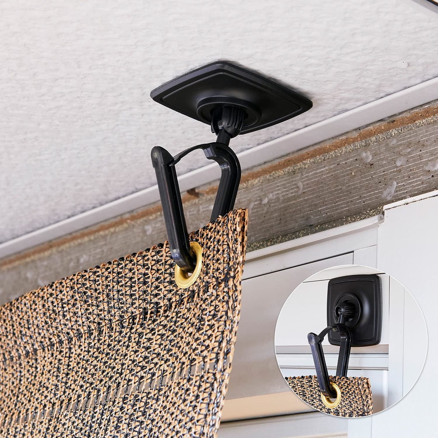 YAMAZEN Набор штор с очень прочной лентой для штор и без инструментов УФ-защита и охлаждающий бриз для балконов Крючки, 2, Двусторонние жалюзи, Требуется, чёрный
YAMAZEN Набор штор с очень прочной лентой для штор и без инструментов УФ-защита и охлаждающий бриз для балконов Крючки, 2, Двусторонние жалюзи, Требуется, чёрный