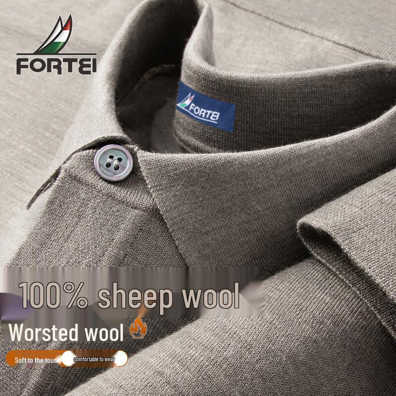 Мужской свитер из 100% ягнячьей шерсти с воротником поло XL 52
Мужской свитер из 100% ягнячьей шерсти с воротником поло XL 52