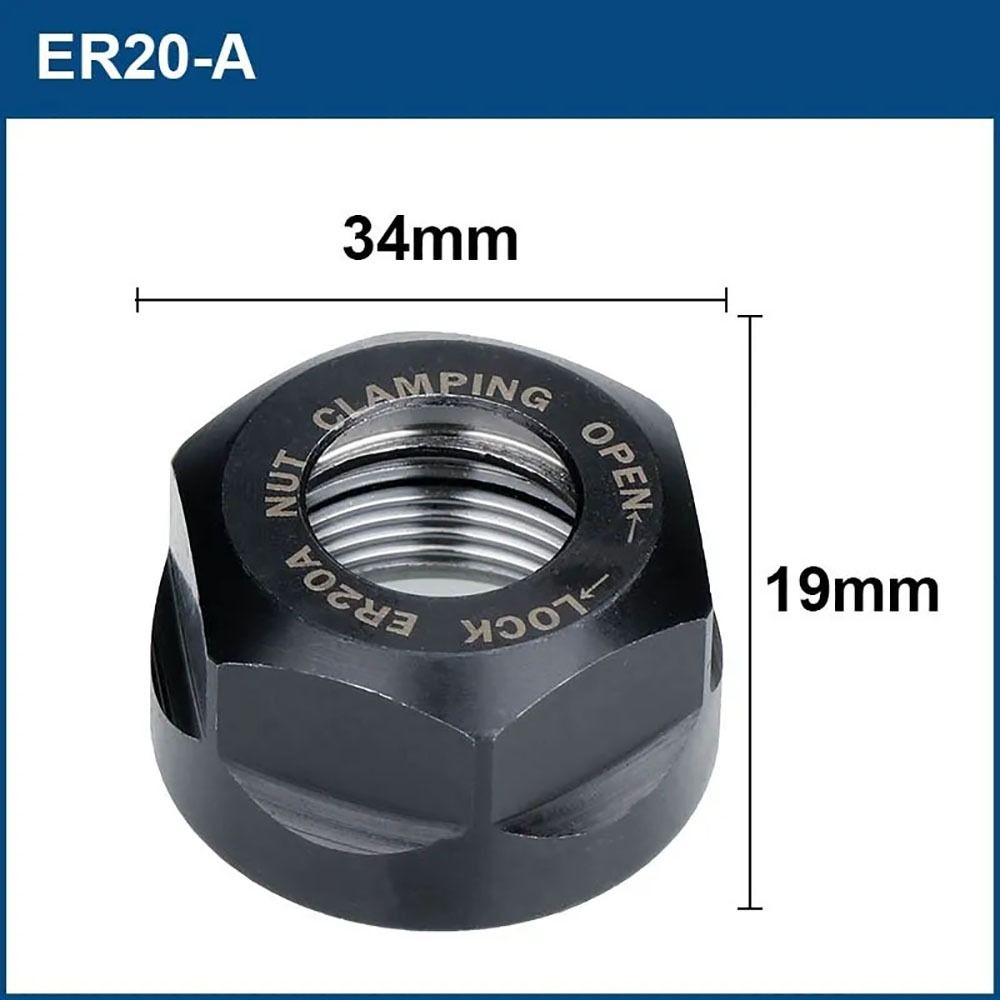 1Pcs A/M/UM Type Chuck Nut High Precision ER Collet Balanced Nut Durable Clamping Nut ER20-A
1Pcs A/M/UM Type Chuck Nut High Precision ER Collet Balanced Nut Durable Clamping Nut ER20-A