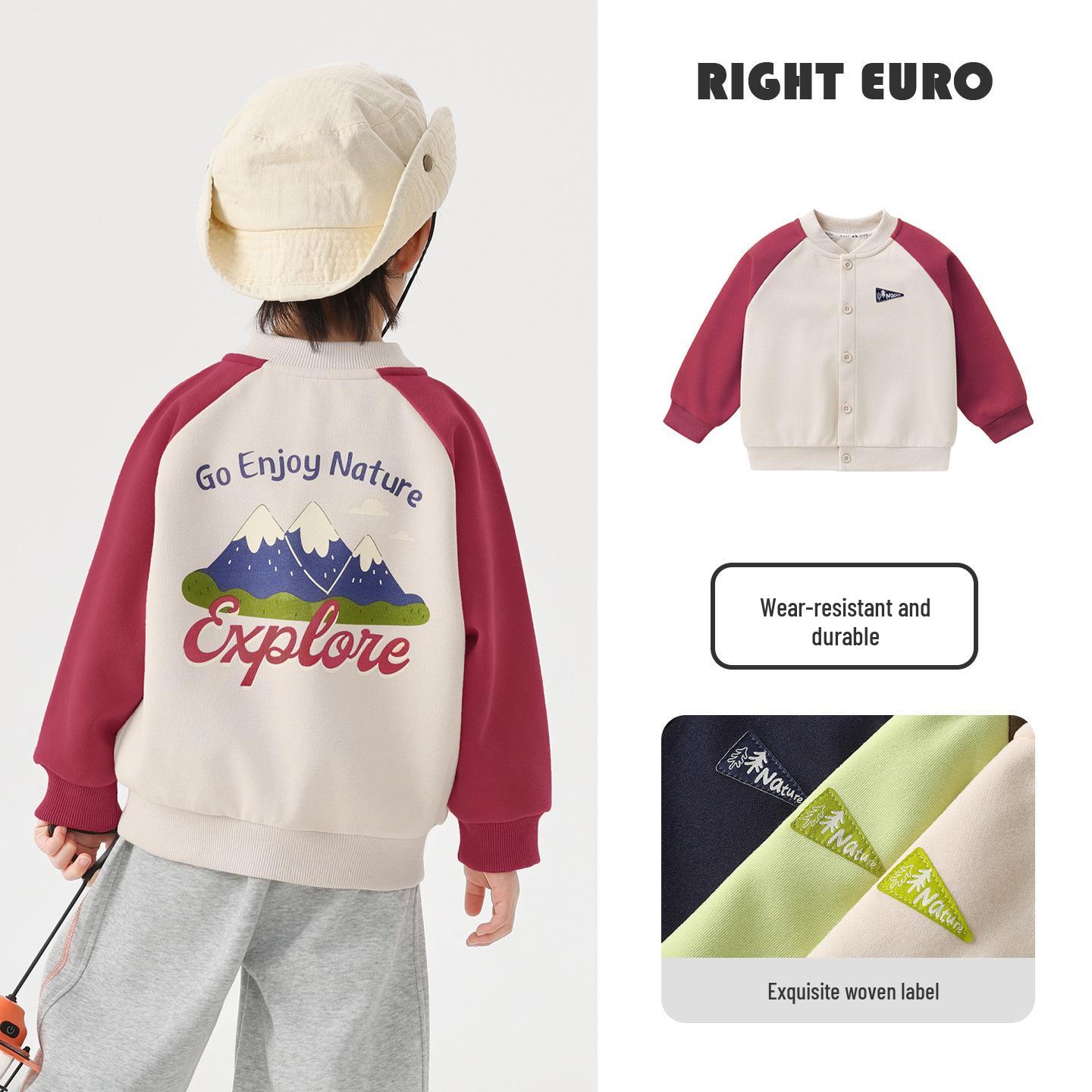 Kids Mountain Style Knit Baseball Jacket for Spring and Autumn U17129 120 cm
Kids Mountain Style Knit Baseball Jacket for Spring and Autumn U17129 120 cm