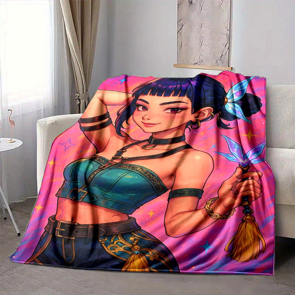 1pc KPop Demon Hunters Soft & Warm Flannel Blanket, Multi-Purpose Throw Blanket for Couch, Sofa, Office, Bed, Camping, Travel 80x120cm
1pc KPop Demon Hunters Soft & Warm Flannel Blanket, Multi-Purpose Throw Blanket for Couch, Sofa, Office, Bed, Camping, Travel 80x120cm