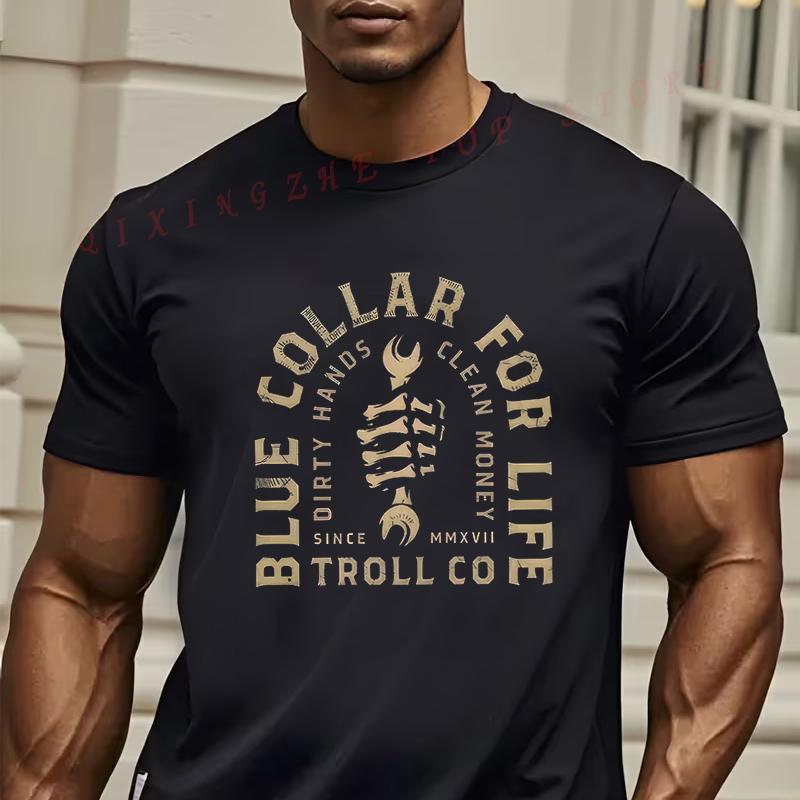 MenS Blue Collar Immortality Pattern TShirt Casual Short Sleeve Oneck Top Tee 4XL
MenS Blue Collar Immortality Pattern TShirt Casual Short Sleeve Oneck Top Tee 4XL